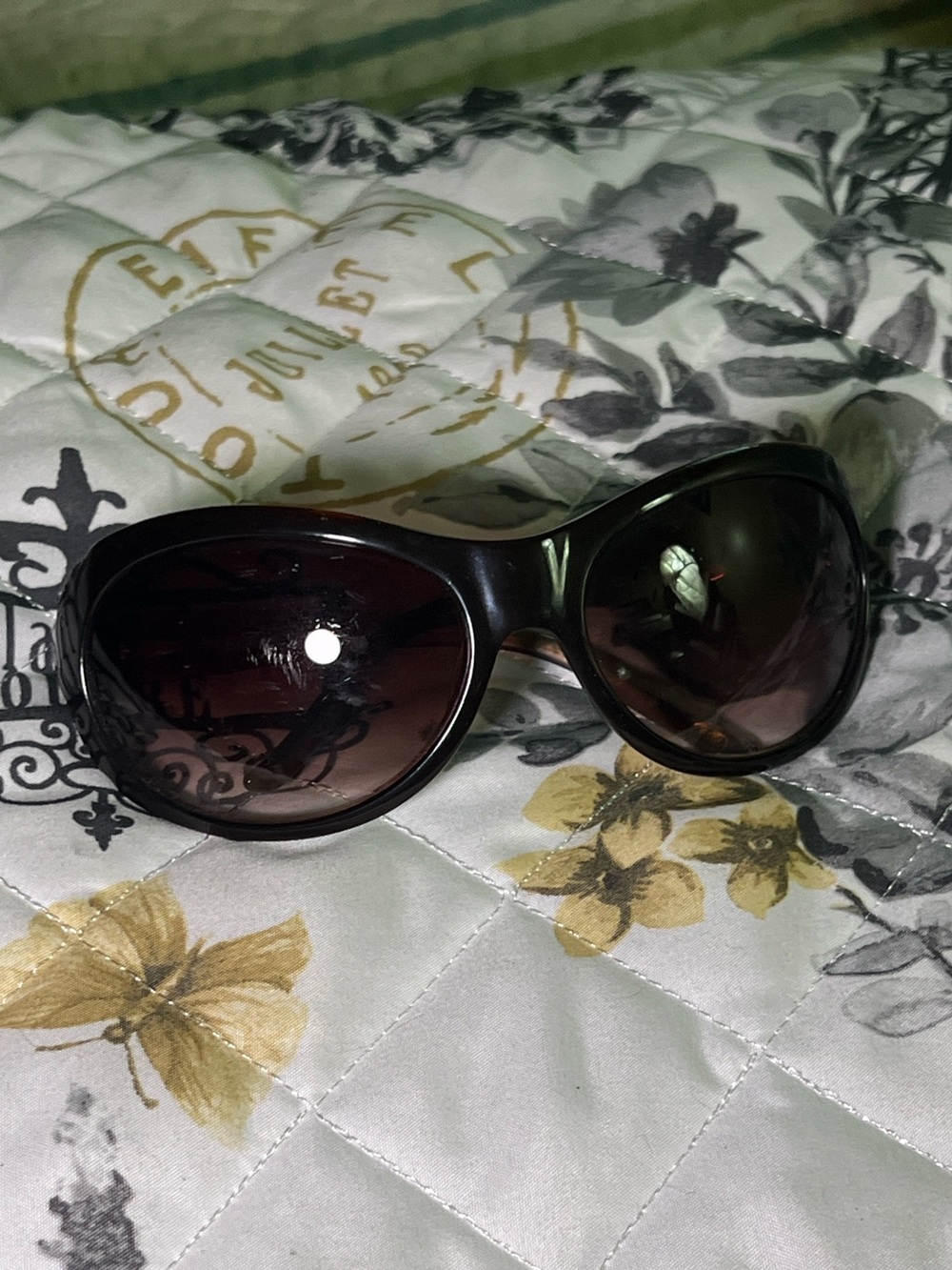 Fossil Women's Dark Brown Gradient Oversized Sunglasses